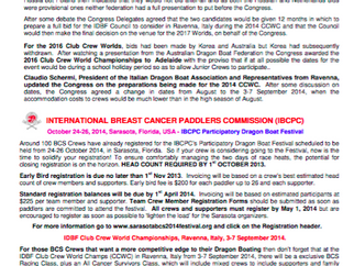 IDBF Newsletter – Sept.2013